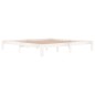 vidaXL Estructura de cama madera maciza de pino blanco 200x200 cm