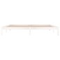 vidaXL Estructura de cama madera maciza de pino blanco 200x200 cm