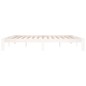 vidaXL Estructura de cama madera maciza de pino blanco 200x200 cm