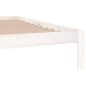 vidaXL Estructura de cama madera maciza de pino blanco 200x200 cm