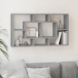 vidaXL Estantería de pared con 8 compartimentos gris Sonoma vidaXL Estantería de pared con 8 compartimentos gris Sonoma