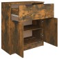 vidaXL Aparador madera contrachapada color roble ahumado 60x30x70 cm vidaXL Aparador madera contrachapada color roble ahumado 60x30x70 cm