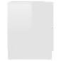 vidaXL Mesitas noche 2 uds madera ingeniería blanco brillo 40x40x50 cm vidaXL Mesitas noche 2 uds madera ingeniería blanco brillo 40x40x50 cm
