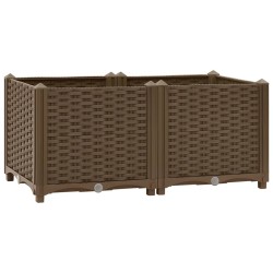 vidaXL Arriate 80x40x38 cm polipropileno