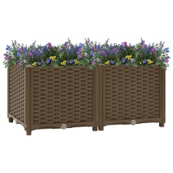 vidaXL Arriate 80x40x38 cm polipropileno