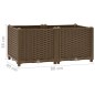vidaXL Arriate 80x40x38 cm polipropileno vidaXL Arriate 80x40x38 cm polipropileno