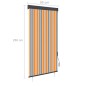 vidaXL Estor enrollable de exterior amarillo y azul 80x250 cm vidaXL Estor enrollable de exterior amarillo y azul 80x250 cm