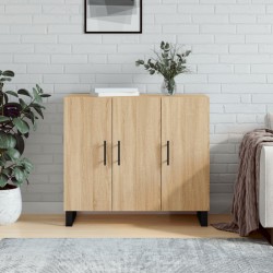 vidaXL Aparador de madera de ingeniería roble Sonoma 90x34x80 cm