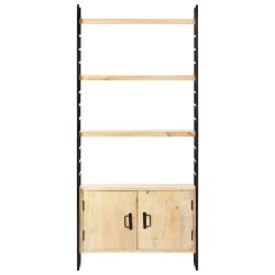 vidaXL Estantería de 4 niveles madera maciza de mango 80x30x180 cm
