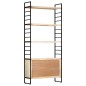 vidaXL Estantería de 4 niveles madera maciza de mango 80x30x180 cm vidaXL Estantería de 4 niveles madera maciza de mango 80x30x180 cm