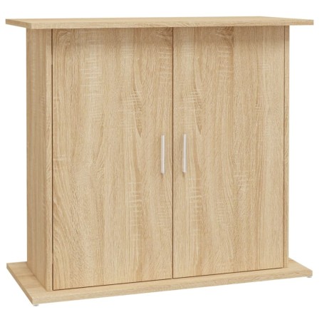 vidaXL Soporte para acuario madera ingeniería roble Sonoma 81x36x73 cm