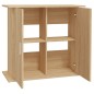 vidaXL Soporte para acuario madera ingeniería roble Sonoma 81x36x73 cm