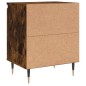 vidaXL Mesitas de noche 2 uds madera ingeniería roble humo 40x30x50 cm vidaXL Mesitas de noche 2 uds madera ingeniería roble humo 40x30x50 cm