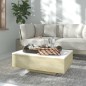 vidaXL Mesa de centro madera contrachapada blanco y roble 85x55x31 cm vidaXL Mesa de centro madera contrachapada blanco y roble 85x55x31 cm