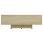 vidaXL Mesa de centro madera contrachapada blanco y roble 85x55x31 cm vidaXL Mesa de centro madera contrachapada blanco y roble 85x55x31 cm