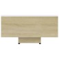 vidaXL Mesa de centro madera contrachapada blanco y roble 85x55x31 cm vidaXL Mesa de centro madera contrachapada blanco y roble 85x55x31 cm