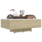 vidaXL Mesa de centro madera contrachapada blanco y roble 85x55x31 cm vidaXL Mesa de centro madera contrachapada blanco y roble 85x55x31 cm
