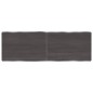 vidaXL Tablero mesa madera tratada borde vivo marrón 120x40x(2-6) cm