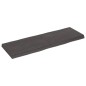 vidaXL Tablero mesa madera tratada borde vivo marrón 120x40x(2-6) cm