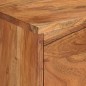 vidaXL Mueble TV madera maciza acacia marrón miel y gris 110x30x50 cm