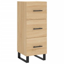vidaXL Aparador madera contrachapada color roble Sonoma 34,5x34x90 cm