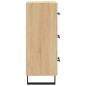 vidaXL Aparador madera contrachapada color roble Sonoma 34,5x34x90 cm