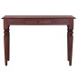vidaXL Mesa consola clásica de madera maciza caoba marrón 110x30x75cm vidaXL Mesa consola clásica de madera maciza caoba marrón 110x30x75cm