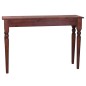 vidaXL Mesa consola clásica de madera maciza caoba marrón 110x30x75cm vidaXL Mesa consola clásica de madera maciza caoba marrón 110x30x75cm