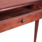 vidaXL Mesa consola clásica de madera maciza caoba marrón 110x30x75cm vidaXL Mesa consola clásica de madera maciza caoba marrón 110x30x75cm
