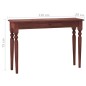 vidaXL Mesa consola clásica de madera maciza caoba marrón 110x30x75cm vidaXL Mesa consola clásica de madera maciza caoba marrón 110x30x75cm