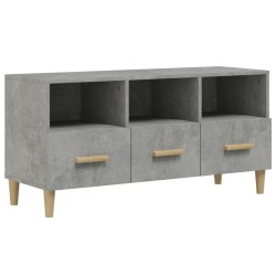 vidaXL Mueble de TV madera de ingeniería gris hormigón 102x36x50 cm