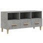 vidaXL Mueble de TV madera de ingeniería gris hormigón 102x36x50 cm vidaXL Mueble de TV madera de ingeniería gris hormigón 102x36x50 cm