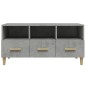vidaXL Mueble de TV madera de ingeniería gris hormigón 102x36x50 cm vidaXL Mueble de TV madera de ingeniería gris hormigón 102x36x50 cm
