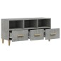 vidaXL Mueble de TV madera de ingeniería gris hormigón 102x36x50 cm vidaXL Mueble de TV madera de ingeniería gris hormigón 102x36x50 cm