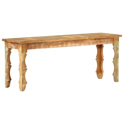 vidaXL Banco de madera maciza reciclada 110x35x45 cm