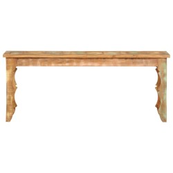 vidaXL Banco de madera maciza reciclada 110x35x45 cm