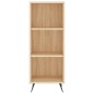 vidaXL Estantería madera de ingeniería roble Sonoma 34,5x32,5x90 cm
