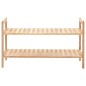 vidaXL Zapatero de madera maciza de nogal 69x26x40 cm vidaXL Zapatero de madera maciza de nogal 69x26x40 cm