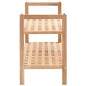 vidaXL Zapatero de madera maciza de nogal 69x26x40 cm vidaXL Zapatero de madera maciza de nogal 69x26x40 cm