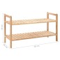 vidaXL Zapatero de madera maciza de nogal 69x26x40 cm vidaXL Zapatero de madera maciza de nogal 69x26x40 cm