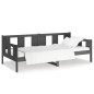 vidaXL Sofá cama madera maciza de pino gris 80x200 cm vidaXL Sofá cama madera maciza de pino gris 80x200 cm
