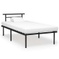 vidaXL Estructura de cama de metal negro 100x200 cm vidaXL Estructura de cama de metal negro 100x200 cm