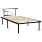 vidaXL Estructura de cama de metal negro 100x200 cm vidaXL Estructura de cama de metal negro 100x200 cm