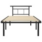 vidaXL Estructura de cama de metal negro 100x200 cm vidaXL Estructura de cama de metal negro 100x200 cm