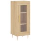 vidaXL Aparador madera contrachapada color roble Sonoma 34,5x34x90 cm vidaXL Aparador madera contrachapada color roble Sonoma 34,5x34x90 cm