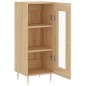 vidaXL Aparador madera contrachapada color roble Sonoma 34,5x34x90 cm vidaXL Aparador madera contrachapada color roble Sonoma 34,5x34x90 cm