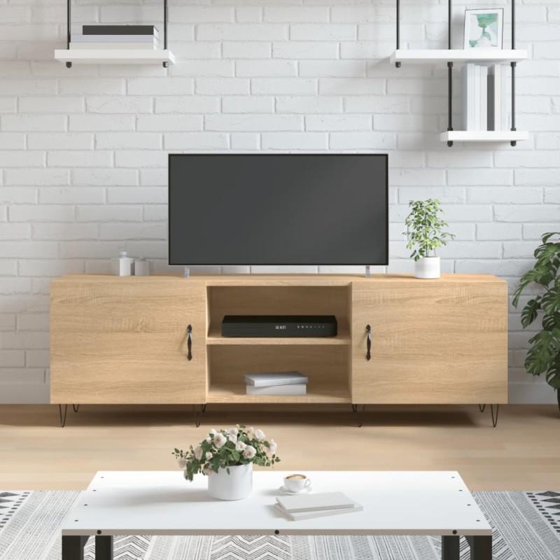vidaXL Mueble para TV madera de ingeniería roble Sonoma 150x30x50 cm