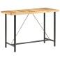 vidaXL Mesa de bar madera maciza de mango rugosa 150x70x107 cm vidaXL Mesa de bar madera maciza de mango rugosa 150x70x107 cm