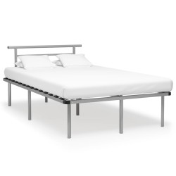 vidaXL Estructura de cama de metal gris 120x200 cm