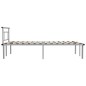 vidaXL Estructura de cama de metal gris 120x200 cm